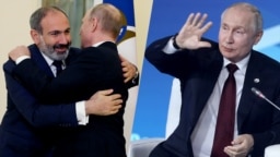 Никол Пашинян и Владимир Путин, коллаж