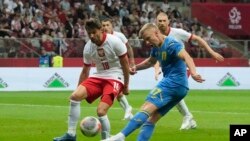 Під час підготовки до Євро-2024 українці зіграли внічию 0:0 із німцями, програли полякам 1:3 (на фото – кадр із цього матчу) та перемогли Молдову 4:0