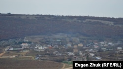 Российская воинская часть на холме за селом Флотское в Балаклаве. Крым, архивное фото