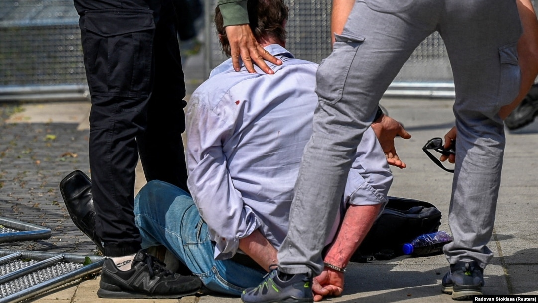 The 71-year-old suspect was detained after shooting Slovak Prime Minister Robert Fico after a government meeting in Handlova, Slovakia, on May 15.