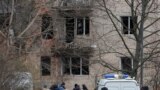 Последствия попадания украинского дрона в жилой дом на Пискаревском проспекте, 2 марта 2024 года