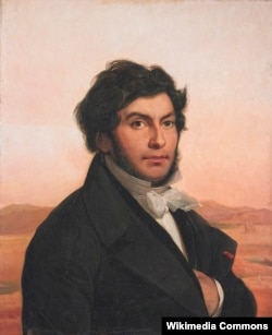 Франсуз египет таануучусу Жан-Франсуа Шамполйондун (1790–1832) сүрөтү. Тарткан –Леон Конйе (1794–1880).