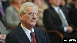 Former Hungarian President Laszlo Solyom (file photo)