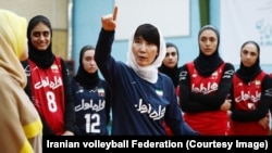 تمرینات تیم والیبال زنان با لی دو هی سرمربی جدید اهل کره جنوبی