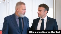 Дмитрий Муратов и Эммануэль Макрон, Париж, 19 апреля 2024 года (ФОТО: @EmmanuelMacron)