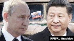 Президент РФ Владимир Путин и председатель КНР Си Цзиньпин.