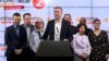 Христијан Мицкоски, претседател на ВМРО-ДПМНЕ, прес-конференција по претседателските избори во Северна Македонија, 24.4.2024 година 