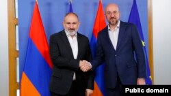 ԵՄ խորհրդի նախագահ Շառլ Միշել և ՀՀ վարչապետ Նիկոլ Փաշինյան, արխիվ