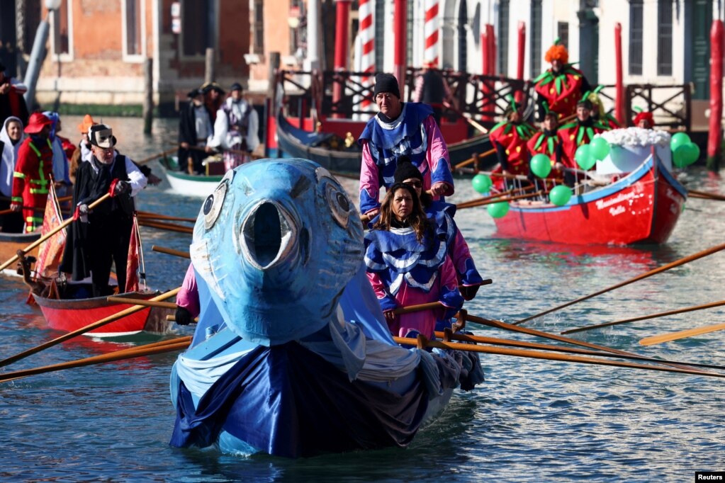 Karnavali i Venedikut mbahet nga 27 janari deri më 13 shkurt, në Venedik, Itali 28 janar 2024.