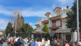 Voting at the presidential elections in front of the Russian Embassy in Podgorica, Montenegro. 17th March 2024.