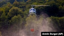 Gašenje požara u Nacionalnom parku Sutjeska, 13. august 2024.