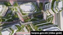 Визуелизација на проектот за изградба на висококатници кај Алумина во општина Карпош