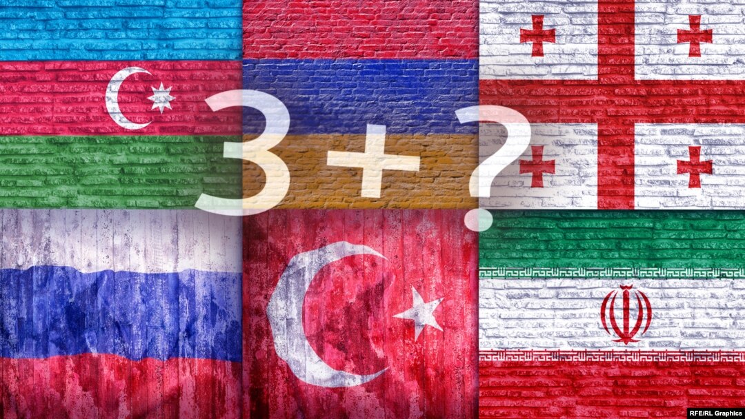 Флаги стран-участниц платформы «3+3», коллаж