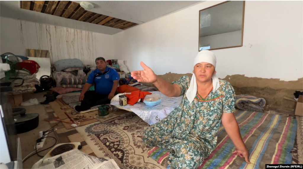 Gulaisha Alieva, who worked as a teacher for 30 years, said life for the survivors is difficult. She said that life in a yurt was untenable and moved back into her damaged home. &quot;We lived in a yurt during the summer, where it was so hot that you couldn&#39;t endure it during the day. Now, the night is cold, and even if we turn on the electric stove, it won&#39;t get warm,&quot; she said, before adding, &quot;Our souls are suffering, and we are very depressed.&quot;