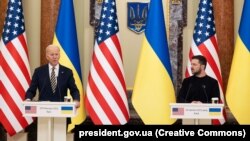 Пресс-конференція президента США Джо Байдена та президента України Володимира Зеленського 20 лютого 2023