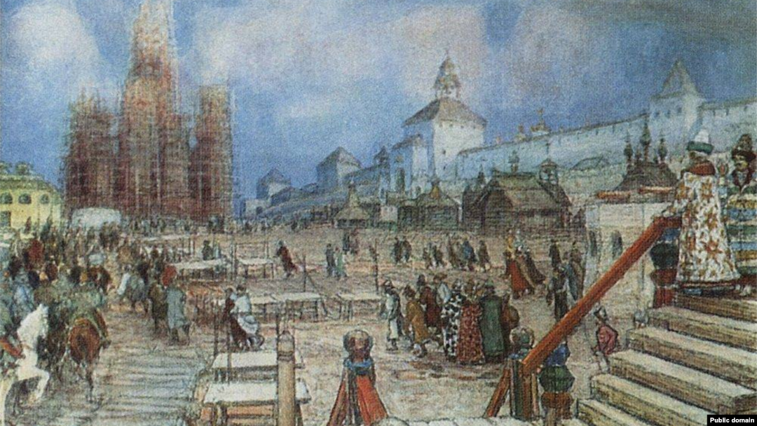 Аполлінарій Васнецов, «Москва за Івана Грозного. Красна площа», 1902 рік