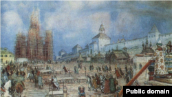 Аполлинарий Васнецов, «Москва при Иване Грозном. Красная площадь», 1902 год