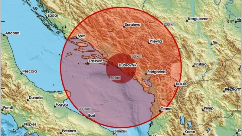 Snažan zemljotres potresao Crnu Goru, BiH i Hrvatsku