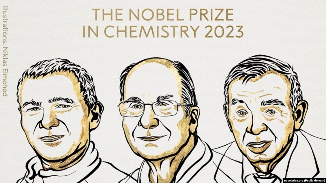Moungi G. Bawendi, Louis E. Brus și Alexei I. Ekimov primesc Premiul Nobel pentru Chimie 2023 pentru descoperirea și dezvoltarea „punctelor cuantice”. 