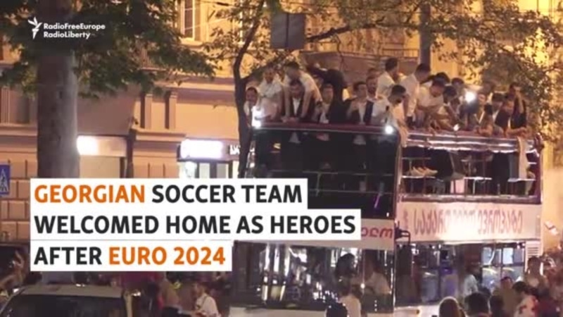 Georgian Soccer Team Welcomed Home As Heroes After Euro 2024