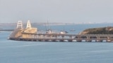 Россия продолжает возводить надводную защиту Керченского моста. Крым, июль 2024 года