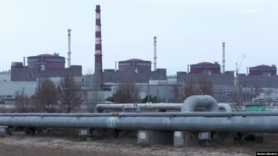 Centrala nucleară Zaporojie din estul Ucrainei.