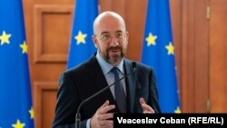 Moldova - European Council President Charles Michel visits Chisinau, March 28, 2023.