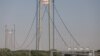 Podul suspendat de peste Dunăre a fost inaugurat, cu fast, pe 6 iulie 2023.