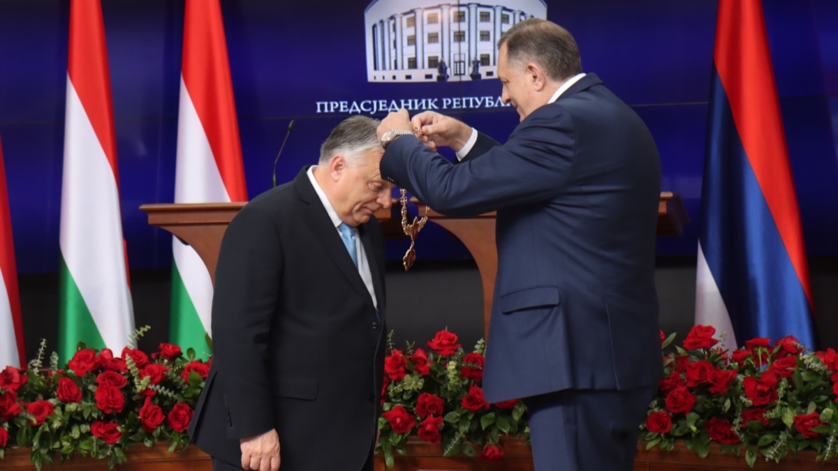 Milorad Dodik awarded Viktor Orbán, according to him, Hungary is a good example of preserving family values