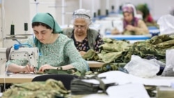 Workers at Russian defense industry manufacturers like this garment factory for military clothing and uniforms in Grozny earn higher-than-average wages due to labor shortages. 