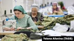 Workers at Russian defense industry manufacturers like this garment factory for military clothing and uniforms in Grozny earn higher-than-average wages due to labor shortages. 