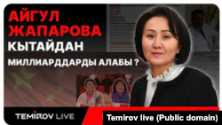Temirov Live редакциясынын Айгүл Жапарованын фондуна байланыштуу иликтөөсүнөн алынган скриншот.