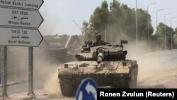 Израильский танк у границ сектора Газа 