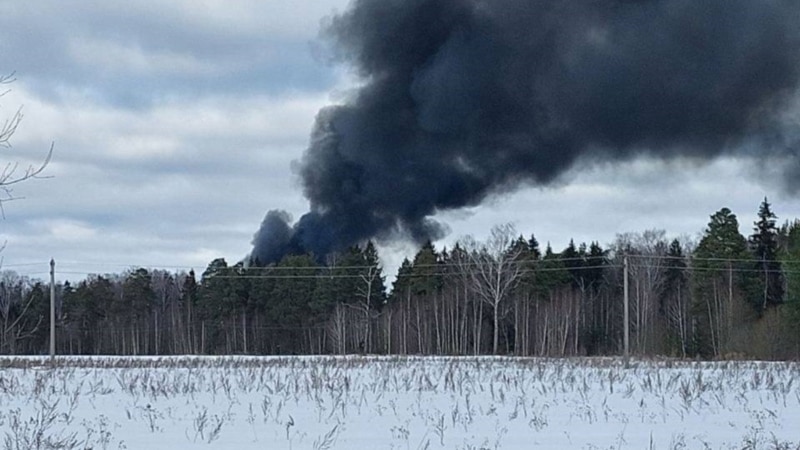 В районе аэродрома Иваново упал военно-транспортный самолет Ил-76, на борту было 15 человек