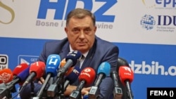 Milorad Dodik na sastanku vladajućih stanaka u Mostaru, 25. septembra 2023.