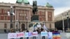 Aktivisti nekoliko nevladinih organizacija okupili su se 20. marta u centru Beograda kako bi pružili podršku LGBTI+ zajednici u BiH.