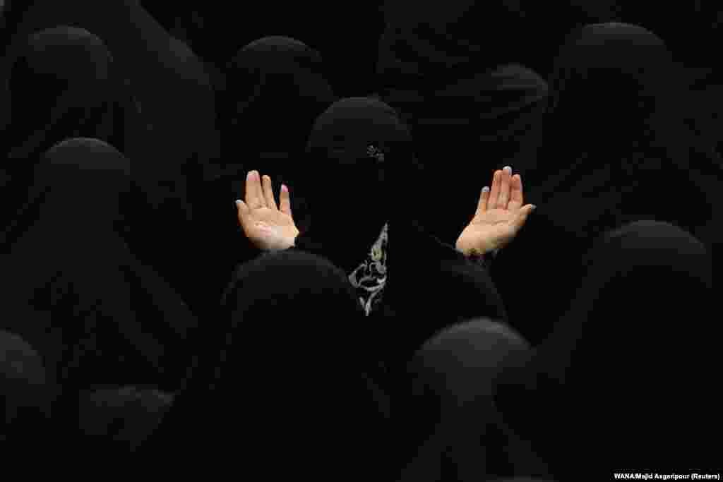 Iranian women take part in a mourning ritual ahead of Ashura, the holiest day on the Shi&#39;ite Muslim calendar, in Tehran on July 27.