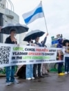 Акция против выступления Владимира Спивакова в Сеуле