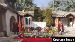 Oдбележување на 120 години од смртта на македонскиот револуционер и борец за слобода Гоце Делчев, во црквата „Св. Спас“, Скопје, Македонија, 4 мај, 2023