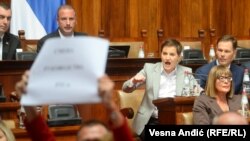 Ana Brnabić u Skupštini Srbije, Beograd, septembar 2023. 
