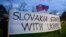 Протест у Братиславі проти зовнішньої політики уряду Словаччини після зустрічі міністра закордонних справ Словаччини Юрая Бланара зі своїм російським колегою Сергієм Лавровим, 12 березня 2024 року