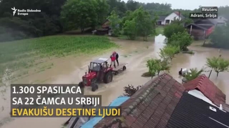 Zbog poplava evakuacije u Srbiji 