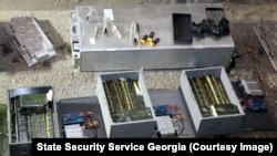 Взрывные устройства, найденные в Грузии (ФОТО: Служба госбезопасности Грузии)