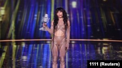  ევროვიზიის სიმღერის კონკურსის 2023 წლის გამარჯვებული ლორენი. 2023 წლის 14 მაისი, ლივერპული. 