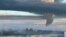 Smoke rises over Sevastopol on April 29.
