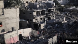 Рафах шаарына урулган соккудан кийин. Газа, 12-февраль 2024-жыл