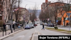 Ulica u Severnoj Mitrovici, januar 2024.