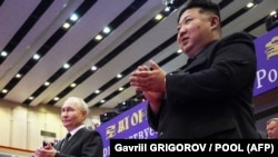 Владимир Путин и Ким Чен Ын. Пхеньян, 19 июня 2024 года