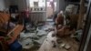 A room in an apartment building that was damaged by a Russian drone strike on Odesa on June 10.