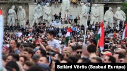 Акція протесту проти уряду Віктора Орбана у Будапешті, 6 квітня 2024 року